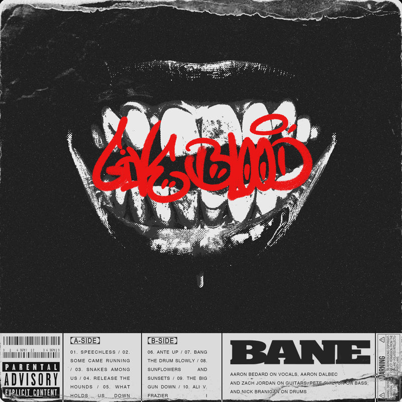 "Bane - Give Blood" - Ink & Digital, 20 x 20, 2024